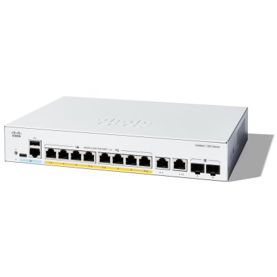 Cisco C1300-8P-E-2G Catalyst 1300 8-Port PoE Switch with 2x1G SFP Uplink