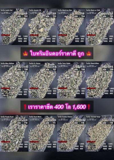 ใบทริมสินค้าชุด T
