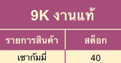 Mrabo Bar 9,000K งานแท้