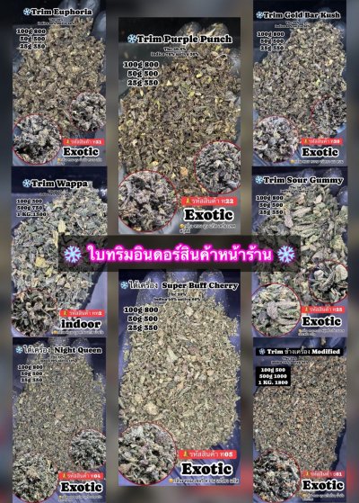 ใบทริม เศษดอกอินดอร์