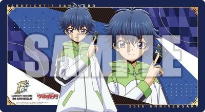 แผ่นยางรองเล่นการ์ด แผ่นรองเมาส์ Bushiroad Rubber Mat Collection V2 Vol.2030 Cardfight!! Vanguard [The Legendary Leader Yu-yu Kondo 15th Anniversary]