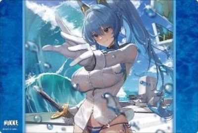 แผ่นยางรองเล่นการ์ด แผ่นรองเมาส์ Bushiroad Rubber Mat Collection V2 Vol. 2088 Goddess of Victory: NIKKE `Helm: Aquamarine` Ver.