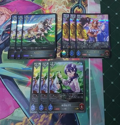 Shadowverse Evolve Complete Playset ECP01 Uma Musume Pretty Derby แยกคลาสแบบละ 3ใบ