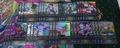 Shadowverse Evolve Complete Playset ECP01 Uma Musume Pretty Derby แยกคลาสแบบละ 3ใบ