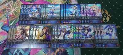 Shadowverse Evolve Complete Playset ECP01 Uma Musume Pretty Derby แยกคลาสแบบละ 3ใบ
