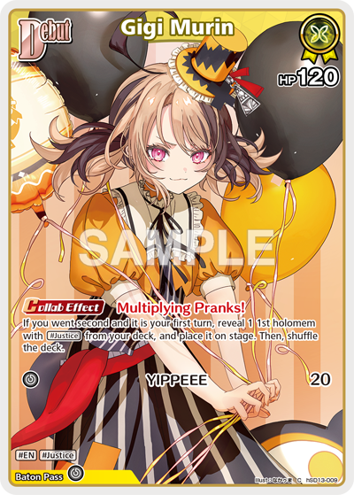 ชุดเริ่มเล่น ภาษาอังกฤษ hololive OFFICIAL CARD GAME English Edition Start Deck “Oshi Advent” & “Oshi Justice”