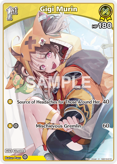 ชุดเริ่มเล่น ภาษาอังกฤษ hololive OFFICIAL CARD GAME English Edition Start Deck “Oshi Advent” & “Oshi Justice”