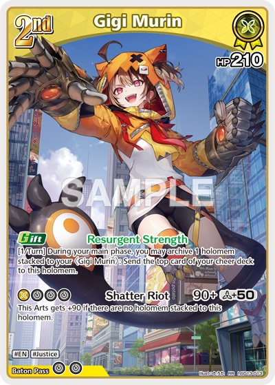 ชุดเริ่มเล่น ภาษาอังกฤษ hololive OFFICIAL CARD GAME English Edition Start Deck “Oshi Advent” & “Oshi Justice”
