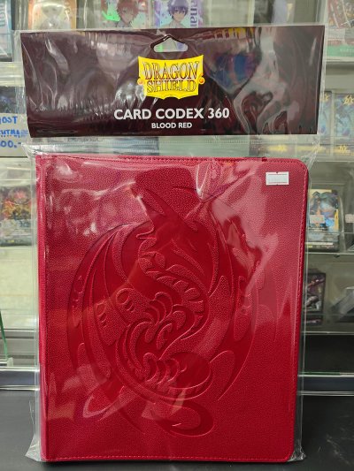 Dragon Shield Card Codex 360 Blood Red แฟ้มใส่การ์ด 9 ช่อง