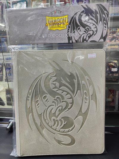 Dragon Shield Card Codex 360 Ashen White แฟ้มใส่การ์ด 9 ช่อง