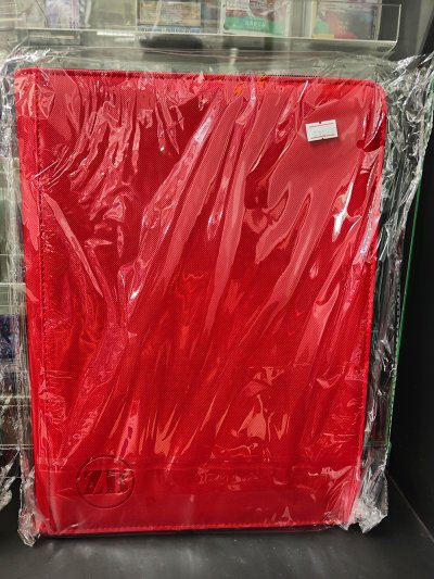 Zipper Binder (9 Pkt) แฟ้มใส่การ์ด 9 ช่องมีซิบ แดง