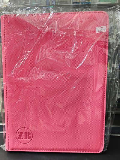Zipper Binder (9 Pkt) แฟ้มใส่การ์ด 9 ช่องมีซิบ ชมพู
