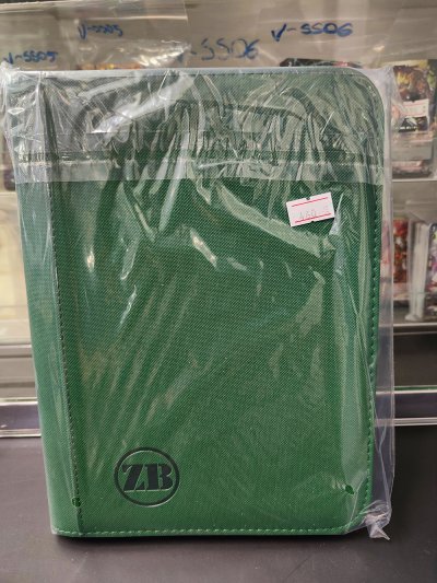 Zipper Binder (4 PKT) 20page Pink แฟ้มใส่การ์ด 4 ช่อง มีซิบ เขียว