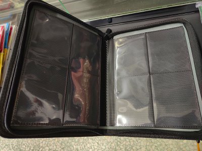 Zipper Binder (4 PKT) 20page Pink แฟ้มใส่การ์ด 4 ช่อง ชมพู