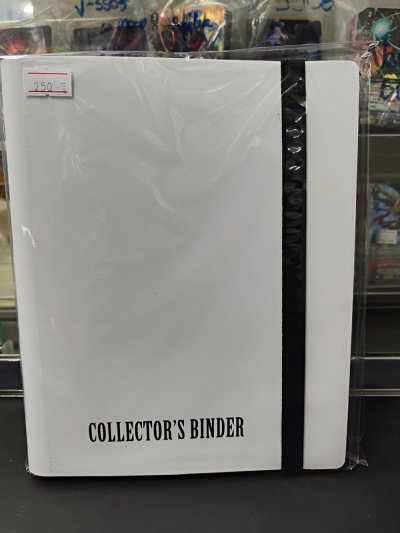 Collector's Binder 4 PKT 20page แฟ้มใส่การ์ด 4 ช่องแบบสายรัด ขาว