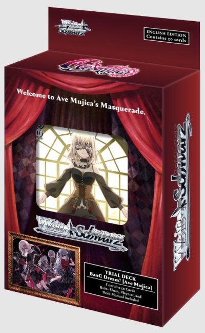 [EN] Weiss Schwarz Trial Deck : BanG Dream! [Ave Mujica]  (การ์ดเริ่มต้น 50 ใบ พร้อมเล่น)