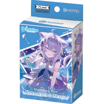 Hololive OFFICIAL CARD GAME เด็คเริ่มต้นพร้อมเล่น Blue Nekomata Okayu ภาษาอังกฤษ