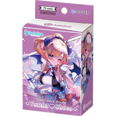 Hololive OFFICIAL CARD GAME เด็คเริ่มต้นพร้อมเล่น Purple Yuzuki Choco ภาษาอังกฤษ