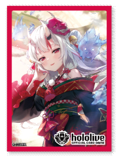 hololive OFFICIAL CARD GAME Official holoca Sleeve Nakiri Ayame (55 ซอง)