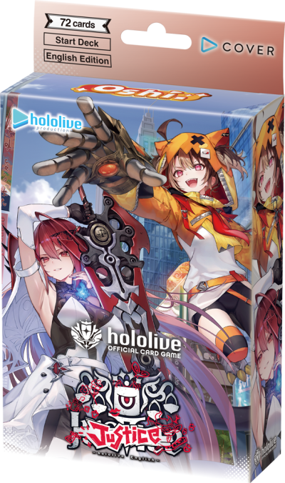 ชุดเริ่มเล่น ภาษาอังกฤษ hololive OFFICIAL CARD GAME English Edition Start Deck “Oshi Advent” & “Oshi Justice”