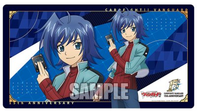 แผ่นยางรองเล่นการ์ด แผ่นรองเมาส์ Bushiroad Rubber Mat Collection V2 Vol.2011 Cardfight!! Vanguard 'Aichi Sendou' 15th Anniversary Ver.