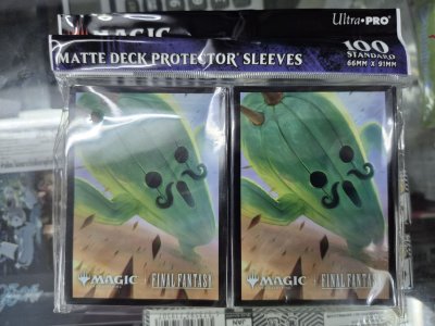 Ultra Pro FINAL FANTASY Protector Sleeves ซองคลุมการ์ด 100 ชิ้น (สำหรับการ์ด MTG,WS,RE,SVE) Jumbo Cactuar