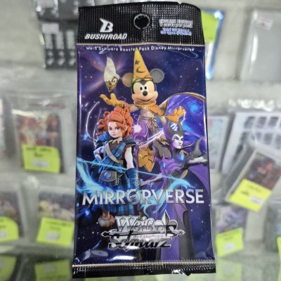 [EN] (สุ่ม 1 ซอง) Weiss Schwarz Booster Pack : Disney Mirrorverse ลุ้นใบโฮโลแกรม (กล่องสุ่มการ์ด WS 12 ซอง / 96 ใบ)