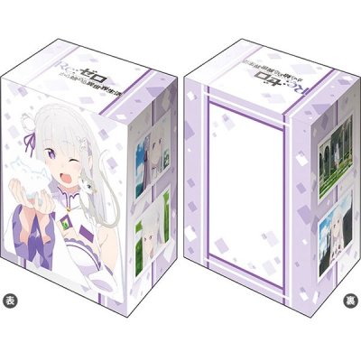 กล่องใส่การ์ดพลาสติก Bushiroad Deck Holder V2 Vol.1337 Re: Zero Hyouketsu no Kizuna "Emilia"