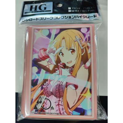 Bushiroad Sleeve HG Vol.3801 Sword Art Online 10th Anniversary "Asuna" Part.2 (ซองคลุมการ์ดขนาด WS BF MTG SVE 75ซอง)