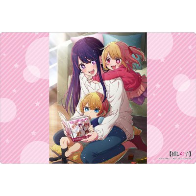 แผ่นยางรองเล่นการ์ด แผ่นรองเมาส์ Bushiroad Rubber Mat Collection V2 Vol.855 [Oshi no Ko] "Ai, Aqua, Ruby"