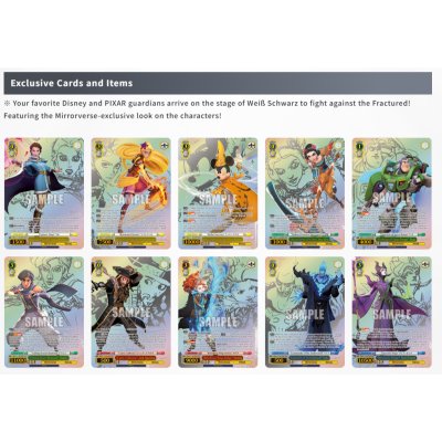 [EN] (สุ่ม 1 ซอง) Weiss Schwarz Booster Pack : Disney Mirrorverse ลุ้นใบโฮโลแกรม (กล่องสุ่มการ์ด WS 12 ซอง / 96 ใบ)