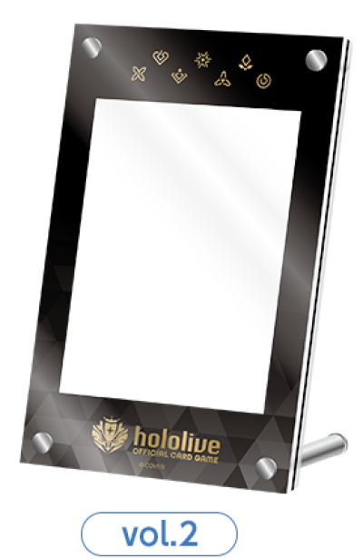 Hololive OFFICIAL CARD GAME กรอบอะคริลิก ใส่การ์ดเกมโฮโลไลฟ์ของแท้ถูกลิขสิทธิ์ สีดำ-ทอง