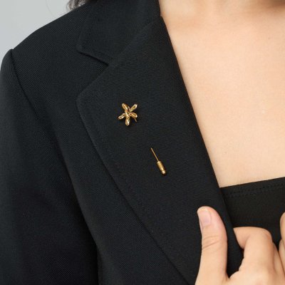 Gold-Plated Trichoglottis cirrhifera orchid Stick Pins