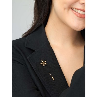 Gold-Plated Trichoglottis cirrhifera orchid Stick Pins