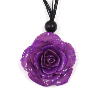 Clear-Coated Rose Choker Cord