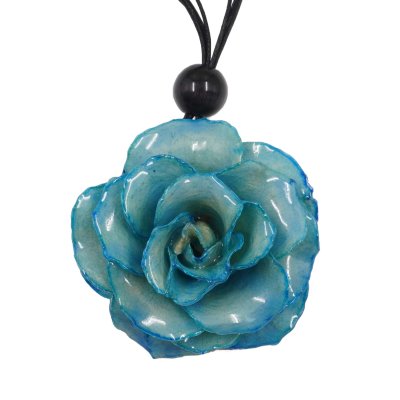 Clear-Coated Rose Choker Cord