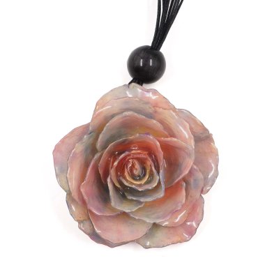 Clear-Coated Rose Choker Cord
