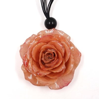 Clear-Coated Rose Choker Cord