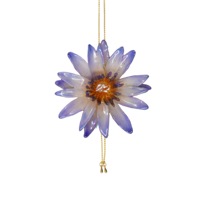 สร้อยปรับระดับดอกบัวเคลือบใส