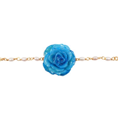 Rose bracelet with pearls
