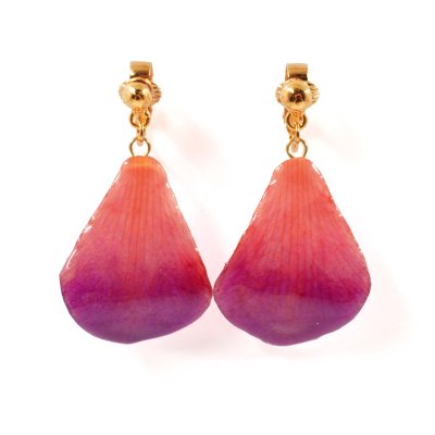 ต่างหูกลีบดอกกล้วยไม้เดนโดรเบียม ต่างหูกลีบดอกกล้วยไม้เดนโดรเบียม