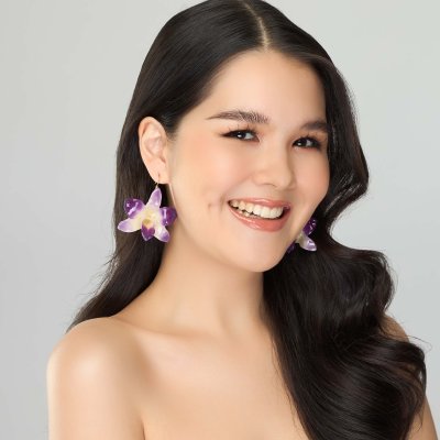 ต่างหูดอกกล้วยไม้เดนโดรเบียม