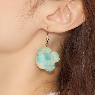 Clear-Coated Hydrangeas Earrings