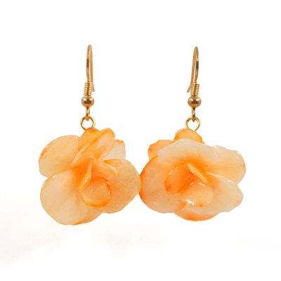 Clear-Coated Hydrangeas Earrings