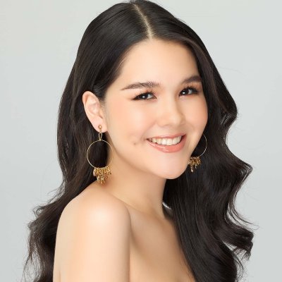 Gold-Plated Harvest Rice Dangle Hoop Earrings