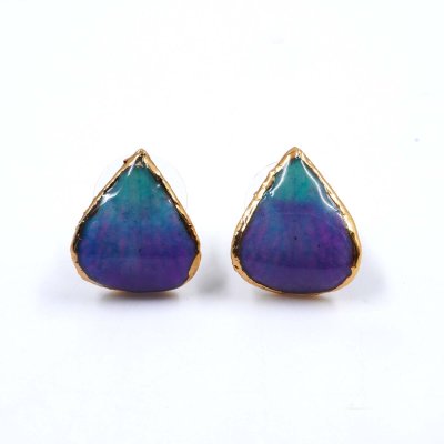 Clear-Coated & Gold-Edged Dendrobium Orchid Petal Earrings Clear-Coated & Gold-Edged Dendrobium Orchid Petal Earrings