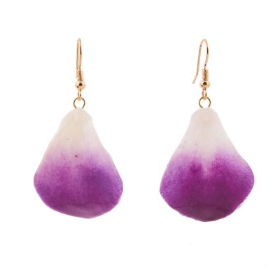 ต่างหูกลีบดอกกล้วยไม้เดนโดรเบียม ต่างหูกลีบดอกกล้วยไม้เดนโดรเบียม