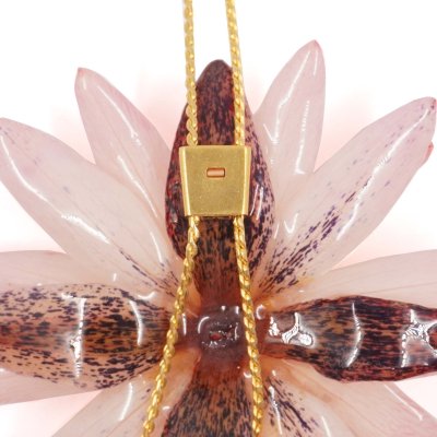 Clear-Coated Water Lily Adjustable Necklace