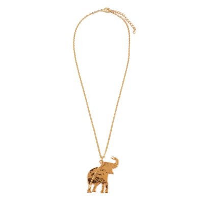 Gold Plated Elephant Pendant