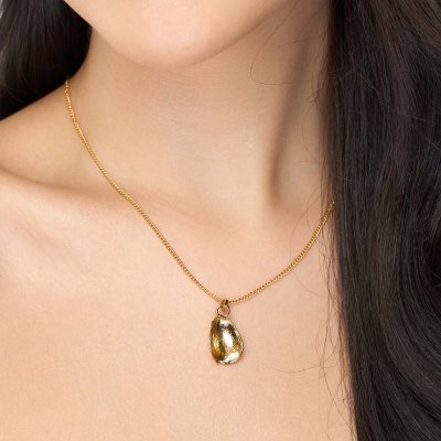 Gold Plated Rose Petal Pendant Gold Plated Rose Petal Pendant